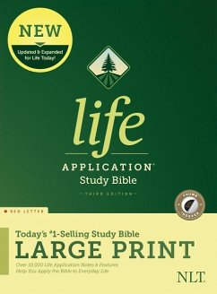 NLT Life Application Study Bible, Third Edition, Large Print (Red Letter, Hardcover, Indexed)