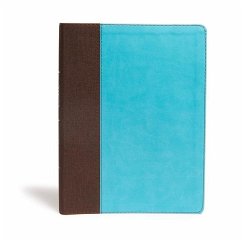 CSB Life Essentials Study Bible, Brown/Sky Leathertouch - Getz, Gene A; Csb Bibles By Holman