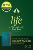 NLT Life Application Study Bible, Third Edition, Personal Size (Leatherlike, Teal Blue)