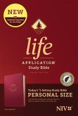 NIV Life Application Study Bible, Third Edition, Personal Size (Leatherlike, Berry, Indexed)