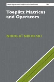 Toeplitz Matrices and Operators - Nikolski, Nikolaï