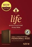 NIV Life Application Study Bible, Third Edition, Personal Size (Leatherlike, Dark Brown/Brown, Indexed)