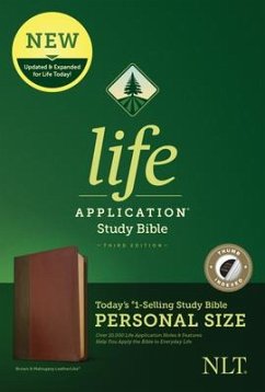 NLT Life Application Study Bible, Third Edition, Personal Size (Leatherlike, Brown/Tan, Indexed)