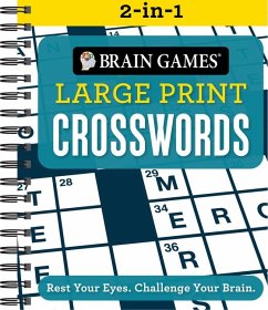 Brain Games 2-In-1 - Large Print Crosswords - Publications International Ltd; Brain Games