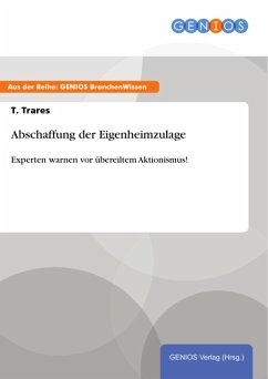 Cover Abschaffung der Eigenheimzulage (eBook, ePUB)