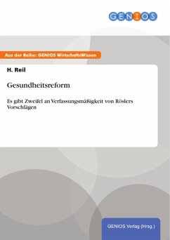Gesundheitsreform (eBook, ePUB) - Reil, H.