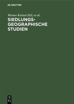Siedlungsgeographische Studien (eBook, PDF) Cover Siedlungsgeographische Studien (eBook, PDF)