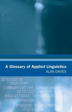 A Glossary of Applied Linguistics - Davies, Alan