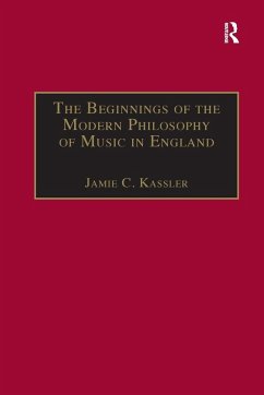 Cover The Beginnings of the Modern Philosophy of Music in England