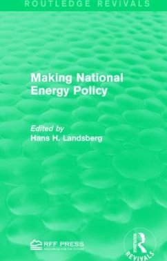 Making National Energy Policy