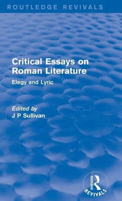 Cover Critical Essays on Roman Literature