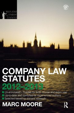 Cover Company Law Statutes 2012-2013