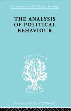 The Analysis of Political Behaviour - Lasswell, Harold D