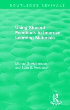 Using Student Feedback to Improve Learning Materials - Nathenson, Michael B; Henderson, Euan S