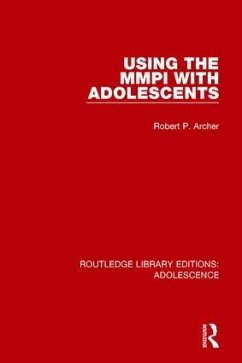 Using the MMPI with Adolescents - Archer, Robert P