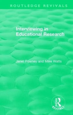 Interviewing in Educational Research - Powney, Janet; Watts, Mike