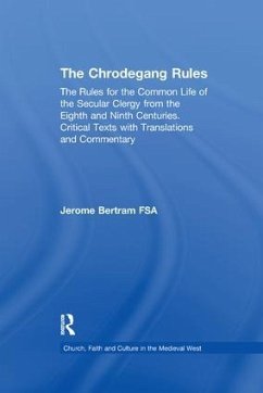 The Chrodegang Rules Cover The Chrodegang Rules