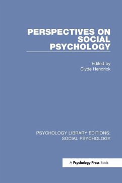 Cover Perspectives on Social Psychology