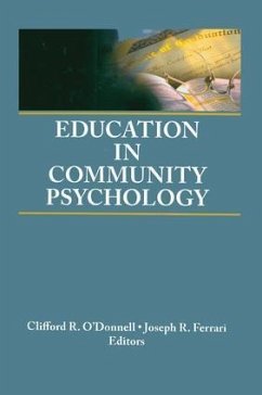 Education in Community Psychology - Ferrari, Joseph R; O'Donnell, Clifford R