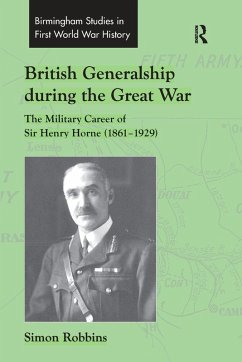 Cover British Generalship during the Great War