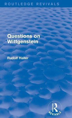 Cover Questions on Wittgenstein (Routledge Revivals)