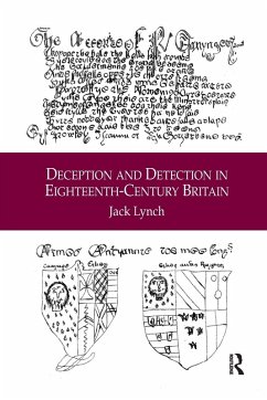 Deception and Detection in Eighteenth-Century Britain - Lynch, Jack