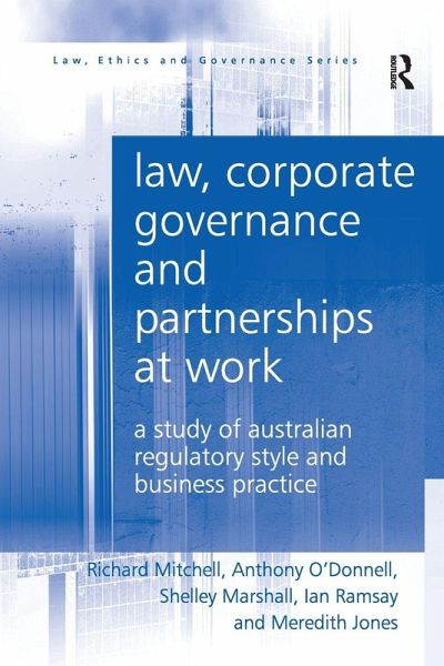 Law, Corporate Governance and Partnerships at Work Law, Corporate Governance and Partnerships at Work