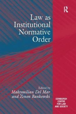 Law as Institutional Normative Order - Mar, Maksymilian Del