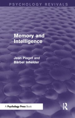 Cover Memory and Intelligence (Psychology Revivals)