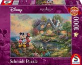 Schmidt 59639 - Thomas Kinkade, Disney-Sweethearts Mickey & Minnie, Puzzle, 1000 Teile