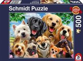 Schmidt 58390 - Hunde-Selfie, Puzzle, 500 Teile