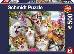 Image of Schmidt 58391 - Katzen-Selfie, Puzzle 500 Teile