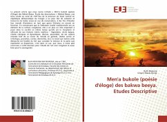 Cover Men'a bukole (poésie d'éloge) des bakwa beeya. Etudes Descriptive
