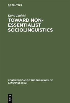 Toward Non-Essentialist Sociolinguistics - Janicki, Karol