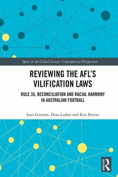 Cover Reviewing the AFL¿s Vilification Laws (eBook, PDF)