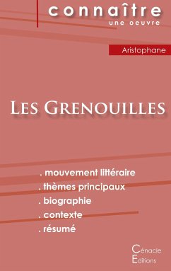 Fiche de lecture Les Grenouilles de Aristophane (Analyse littéraire de référence et résumé complet) - Aristophane