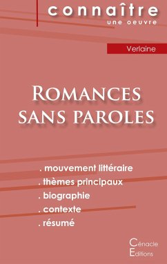 Fiche de lecture Romances sans paroles de Verlaine (Analyse littéraire de référence et résumé complet) - Verlaine, Paul