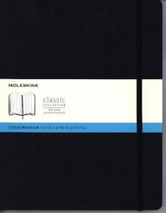 Moleskine Notizbuch XXL, Punktraster, Soft Cover, Schwarz