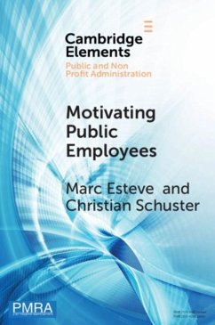 Motivating Public Employees (eBook, PDF) - Esteve, Marc