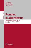 Frontiers in Algorithmics (eBook, PDF)