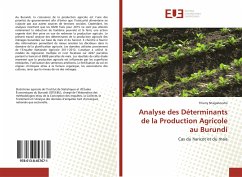 Analyse des Déterminants de la Production Agricole au Burundi - Ntagahoraho, Thierry