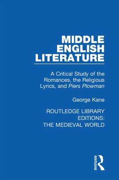 Cover Middle English Literature (eBook, ePUB)