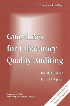 Guidelines for Laboratory Quality Auditing (eBook, PDF) - Singer, Doanld C.; Upton, Ronald P.