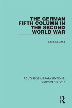 Cover The German Fifth Column in the Second World War (eBook, ePUB)