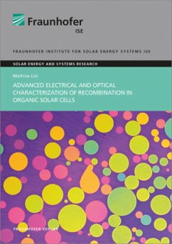 Cover Advanced Electrical and Optical Characterization of Recombination in Organic Solar Cells