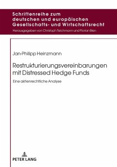 Restrukturierungsvereinbarungen mit Distressed Hedge Funds - Heinzmann, Jan-Philipp