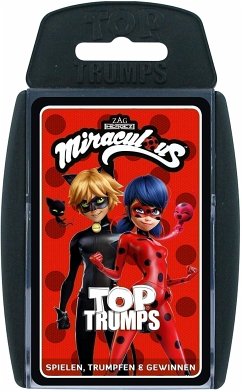 Winning Moves 63506 - Top Trumps, Miraculous, Trumpfspiel, Quiz, Quartett, Wissensspiel