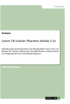 Latein UB Lektüre Phaedrus fabulae I,24 - Anonym