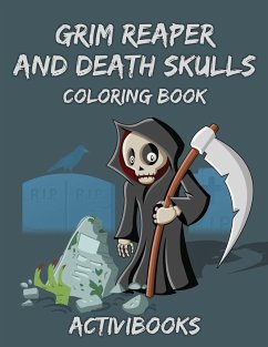 Grim Reaper and Death Skulls Coloring Book - Activibooks