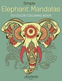 Simple Elephant Mandalas to Color Coloring Book - Activibooks